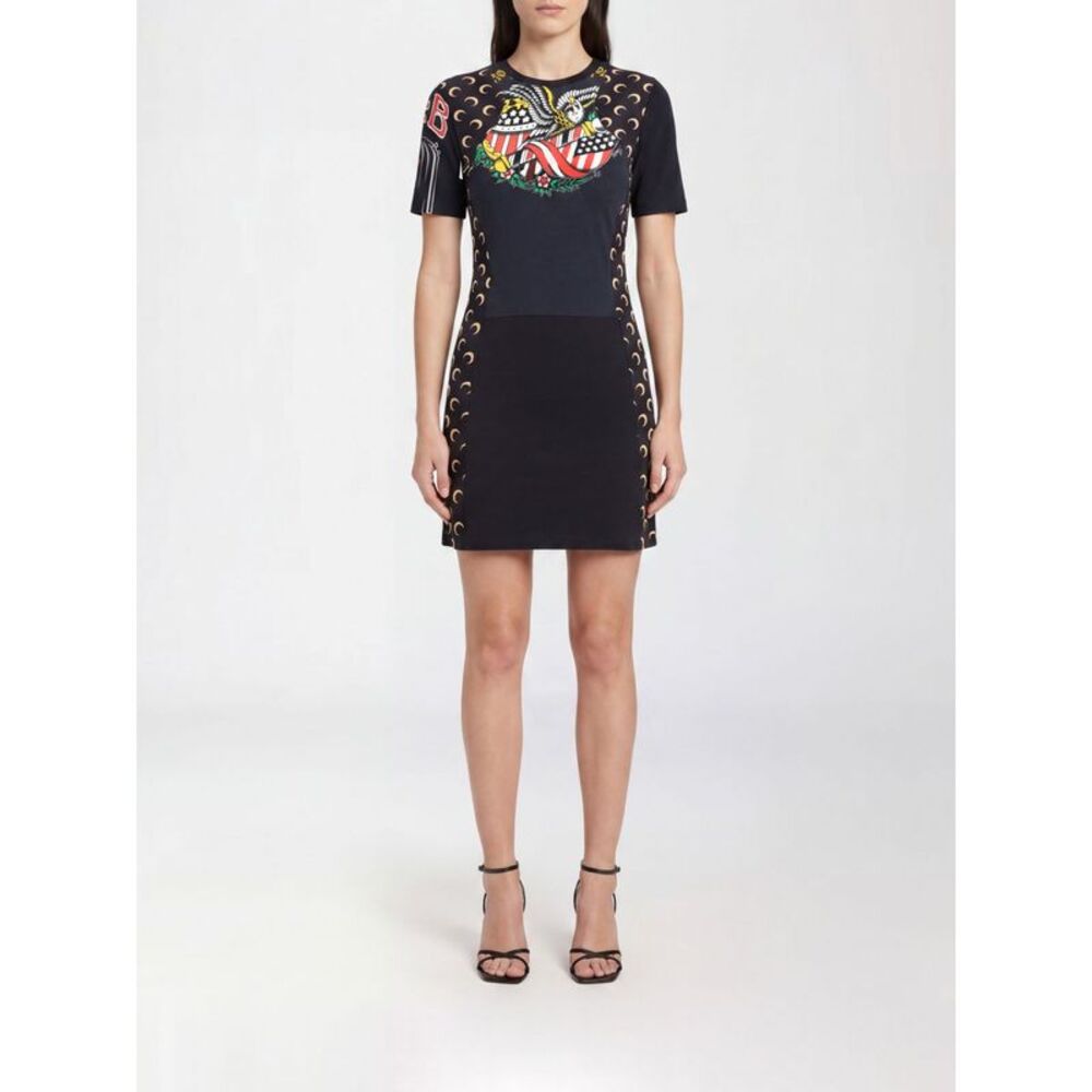 Marine Serre Dress Woman Black